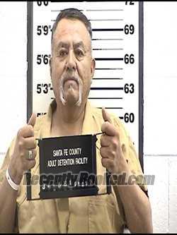 Booking photo from Santa Fe County, New Mexico