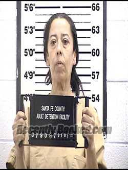 Booking photo from Santa Fe County, New Mexico