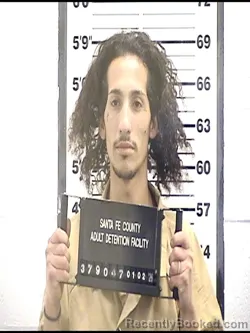 Booking photo from Santa Fe County, New Mexico