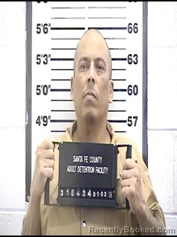 Booking photo from Santa Fe County, New Mexico