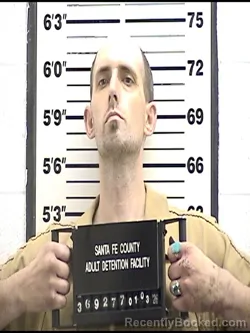 Booking photo from Santa Fe County, New Mexico