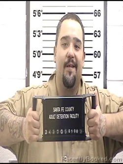 Booking photo from Santa Fe County, New Mexico