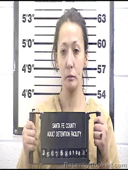 Booking photo from Santa Fe County, New Mexico