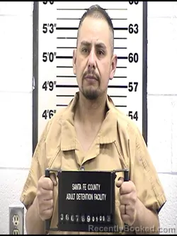Booking photo from Santa Fe County, New Mexico