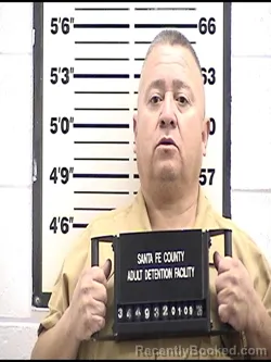 Booking photo from Santa Fe County, New Mexico
