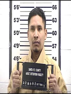 Booking photo from Santa Fe County, New Mexico