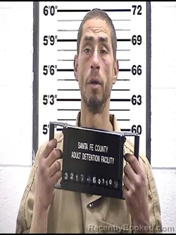 Booking photo from Santa Fe County, New Mexico