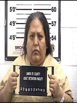 Booking photo from Santa Fe County, New Mexico