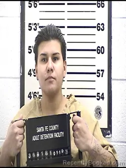 Booking photo from Santa Fe County, New Mexico