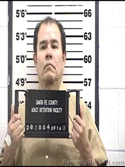 Booking photo from Santa Fe County, New Mexico