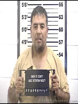 Booking photo from Santa Fe County, New Mexico