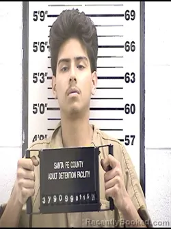 Booking photo from Santa Fe County, New Mexico