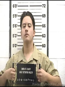 Booking photo from Santa Fe County, New Mexico
