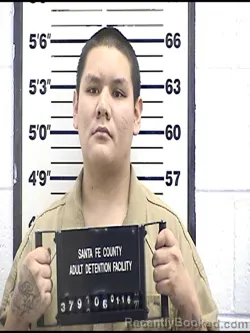 Booking photo from Santa Fe County, New Mexico