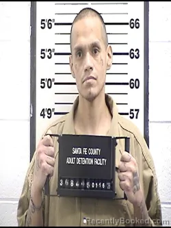 Booking photo from Santa Fe County, New Mexico