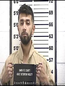 Booking photo from Santa Fe County, New Mexico