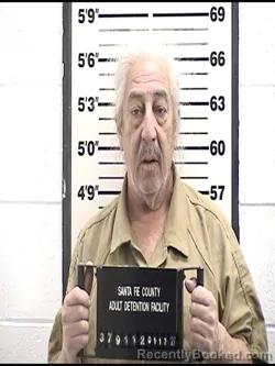 Booking photo from Santa Fe County, New Mexico