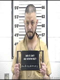 Booking photo from Santa Fe County, New Mexico