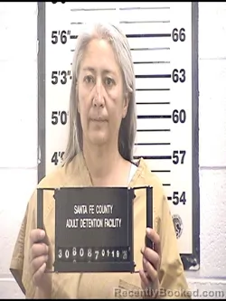 Booking photo from Santa Fe County, New Mexico