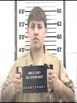 Booking photo from Santa Fe County, New Mexico