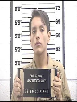 Booking photo from Santa Fe County, New Mexico