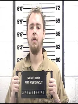 Booking photo from Santa Fe County, New Mexico