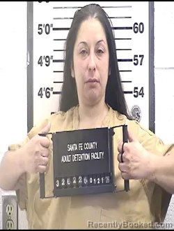 Booking photo from Santa Fe County, New Mexico
