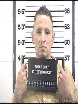 Booking photo from Santa Fe County, New Mexico