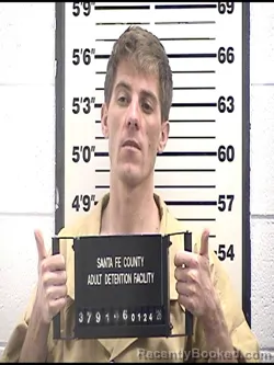 Booking photo from Santa Fe County, New Mexico