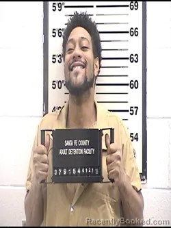 Booking photo from Santa Fe County, New Mexico