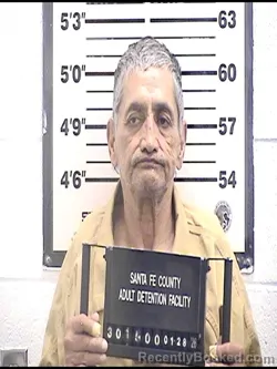 Booking photo from Santa Fe County, New Mexico