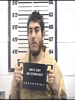 Booking photo from Santa Fe County, New Mexico