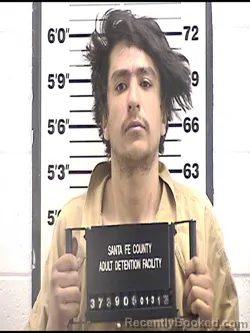 Booking photo from Santa Fe County, New Mexico