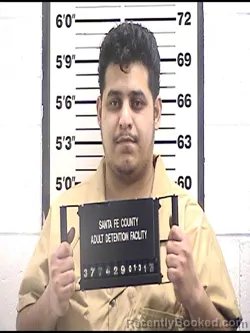 Booking photo from Santa Fe County, New Mexico