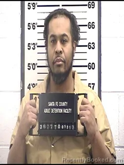 Booking photo from Santa Fe County, New Mexico