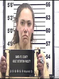 Booking photo from Santa Fe County, New Mexico