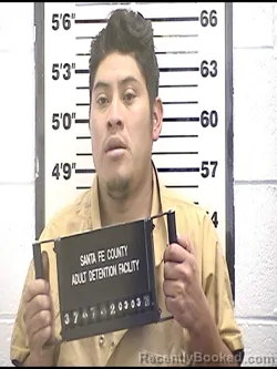 Mugshot of EDY G HERNANDEZ-SANTOS booked in Santa Fe County, New Mexico on March 3, 2026