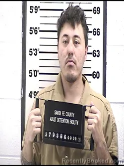 Mugshot of ADAM ROWLAND booked in Santa Fe County, New Mexico on March 9, 2026