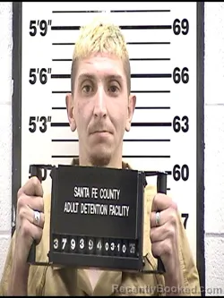 Mugshot of BRANDON GALLEGOS booked in Santa Fe County, New Mexico on March 10, 2026