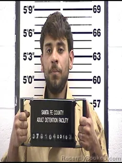 Mugshot of DIEGO ISAURO PULIDO booked in Santa Fe County, New Mexico on March 10, 2026