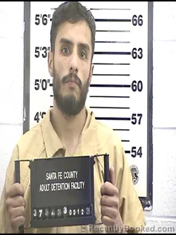 Mugshot of BIALQUIN MALAQUIAS BACA booked in Santa Fe County, New Mexico on March 12, 2026