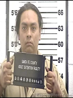 Mugshot of BRIAN A AGULIAR booked in Santa Fe County, New Mexico on March 14, 2026