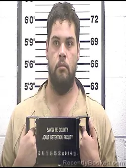 Mugshot of MARCOS ORNELAS booked in Santa Fe County, New Mexico on March 14, 2026