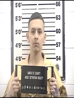 Mugshot of LORENZO JAMES RIZO booked in Santa Fe County, New Mexico on March 16, 2026