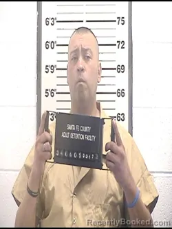 Mugshot of GABRIEL J GARZA booked in Santa Fe County, New Mexico on March 17, 2026