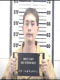 Mugshot of GAVIN OSVALDO OSHEL booked in Santa Fe County, New Mexico on March 20, 2026