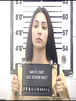 Mugshot of MARQUISSA MARTINEZ booked in Santa Fe County, New Mexico on March 21, 2026