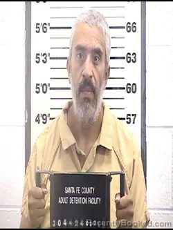 Mugshot of LOUIS JERRY TRUJILLO booked in Santa Fe County, New Mexico on March 21, 2026