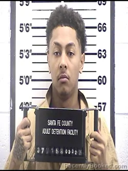 Mugshot of ISAIAH EDWARD GALLEGOS booked in Santa Fe County, New Mexico on March 22, 2026