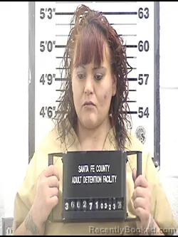 Mugshot of IESHA RAYANNE ROYBAL-MARTINEZ booked in Santa Fe County, New Mexico on March 23, 2026